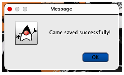 Kivi Board Game - Save game dialog